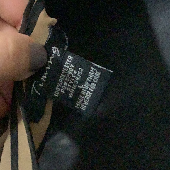 Woman’s timing size large black and brown blouse - Picture 5 of 5